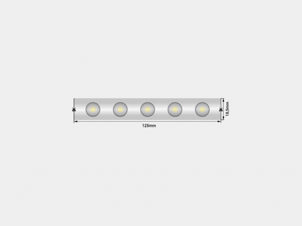 SWG-248-24-WW20/45-67, лента фокусирующая 20*45°, IP67, 24В, SMD2835, 48led/m, 18W/m, 2700K фото 1 — Multielectrika
