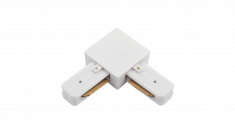L образный коннектор для Трека угловой белый KXZ-WH-L &mdash; Multielectrika