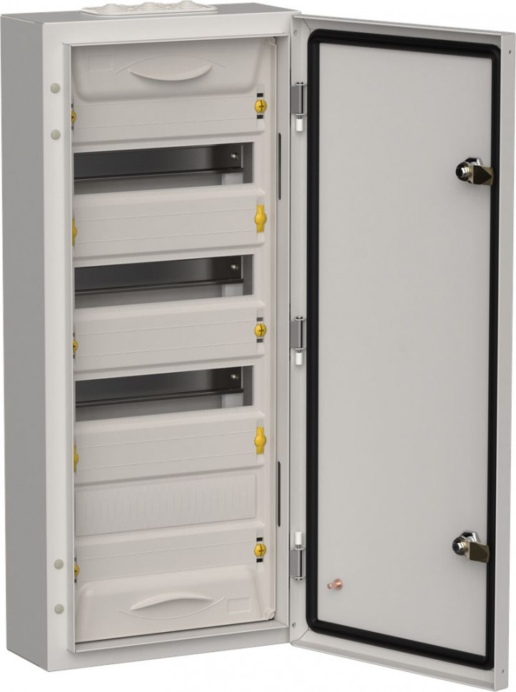 Корпус металлический IEK TITAN 5 ЩРн-48 (1х48) 710х310х140мм IP54 серый (одна дверь) фото 1 — Multielectrika