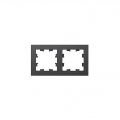 Рамка на 2 поста Systeme Electric AtlasDesign базальт &mdash; Multielectrika