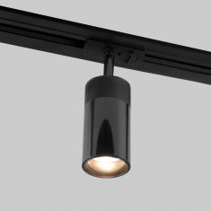 Basic System Riffe Трековый поворотный светильник 9W 4200K чёрный жемчуг однофазный 85512/01 &mdash; Multielectrika