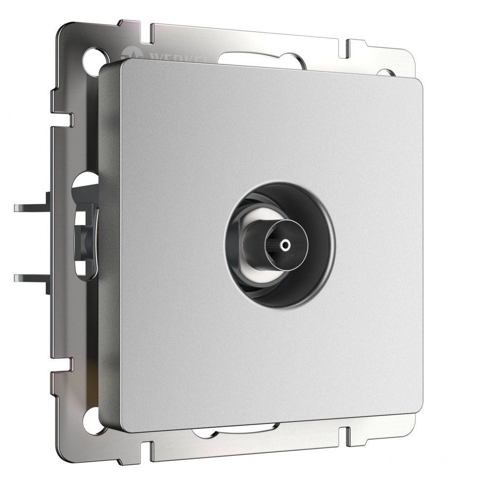 ТВ-розетка оконечная (серебряный матовый) W1183065 фото 1 &mdash; Multielectrika