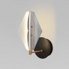 Настенный светодиодный светильник со стеклянным плафоном 303054 LED латунь &mdash; Multielectrika