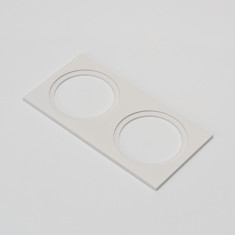 Рамка двойная для SWG PRO MINI COMBO, квадратная, белая &mdash; Multielectrika