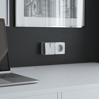 Розетка с заземлением Gallant белая W5071001 — Multielectrika