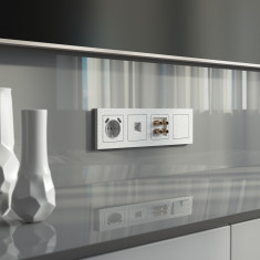 Акустическая розетка (Hammer белый) W1285001 &mdash; Multielectrika