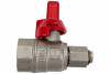 Шаровой кран для подключения манометра 1/2вн -1/4вн Valtec VT.807.N.0402 фото 1 &mdash; Multielectrika