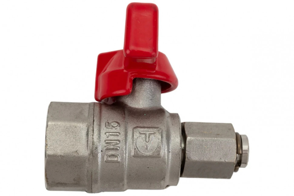 Шаровой кран для подключения манометра 1/2вн -1/4вн Valtec VT.807.N.0402 фото 1 &mdash; Multielectrika