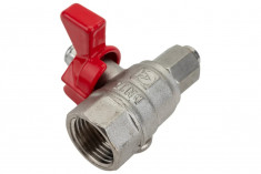 Шаровой кран для подключения манометра 1/2вн -1/4вн Valtec VT.807.N.0402 &mdash; Multielectrika