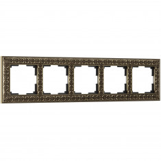 Рамка на 5 постов (бронза) WL07-Frame-05 &mdash; Multielectrika