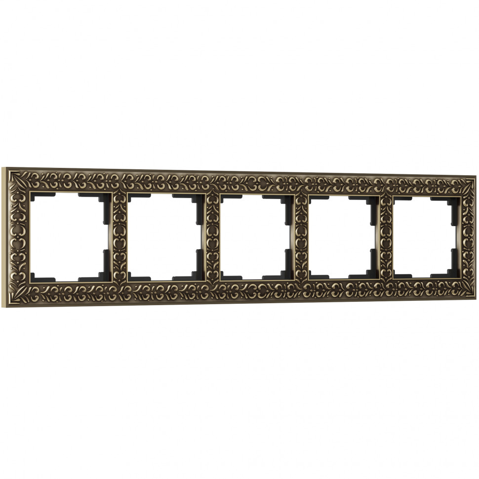 Рамка на 5 постов (бронза) WL07-Frame-05 фото 1 — Multielectrika