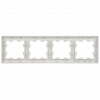 Рамка на 4 поста IEK Brite РУ-4-БрБ белая фото 4 — Multielectrika