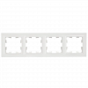 Рамка на 4 поста IEK Brite РУ-4-БрБ белая фото 2 — Multielectrika