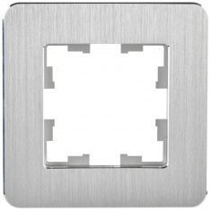 Рамка на 1 пост IEK Brite РУ-1-1-Бр металл алюминий RE AL &mdash; Multielectrika