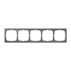 Рамка на 5 постов Systeme Electric ArtGallery универсальная, сталь &mdash; Multielectrika