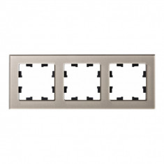 Рамка на 3 поста Schneider Electric Atlas Design Nature шампань стекло &mdash; Multielectrika