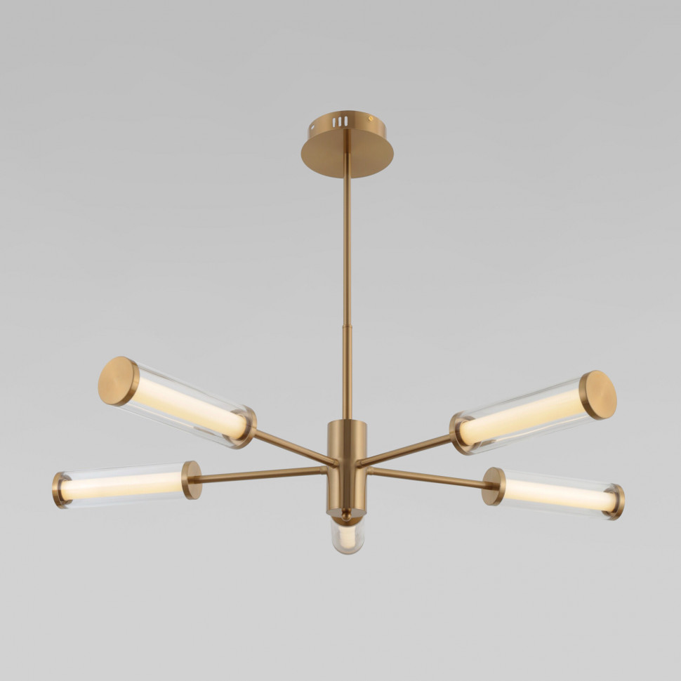 Потолочный светодиодный светильник 50386/5 LED латунь фото 1 &mdash; Multielectrika