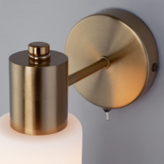 Настенный светильник с плафоном 70160/1 латунь &mdash; Multielectrika