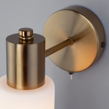 Настенный светильник с плафоном 70160/1 латунь — Multielectrika