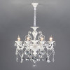 Подвесная люстра с хрусталем 294/8 белый фото 1 — Multielectrika