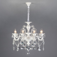 Подвесная люстра с хрусталем 294/8 белый &mdash; Multielectrika