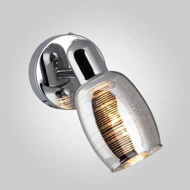 Настенный светильник со стеклянным плафоном 20033/1 хром — Multielectrika