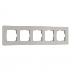 Рамка из стекла на 5 постов Senso дымчатый soft-touch W0053117 &mdash; Multielectrika