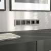 Рамка из стекла на 5 постов Senso дымчатый soft-touch W0053117 фото 3 &mdash; Multielectrika