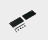 SY-LINK-ECS-S1-BL, комплект заглушек (2шт) для накладного глубокого шинопровода, черный