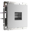 Розетка Ethernet RJ-45 (серебряный матовый) W1181065 фото 1 &mdash; Multielectrika