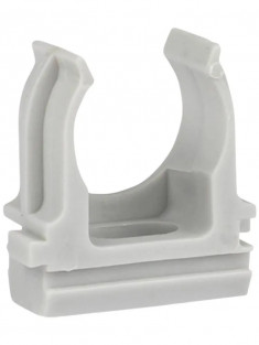 Крепеж-клипса Multielectrika для крепления гофры D32, серые 25шт/уп. &mdash; Multielectrika