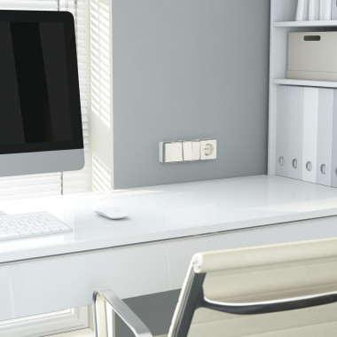 Выключатель одноклавишный проходной Gallant слоновая кость W5012003 — Multielectrika