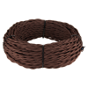 Ретро кабель витой  3х1,5 коричневый 50 м W6453514 фото 1 — Multielectrika