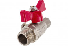 Шаровой кран для подключения манометра VALTEC 1/2нар - 1/4вн. VT.806.N.0402 &mdash; Multielectrika