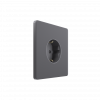 Systeme Infinity, Розетка 2К+З (250В, 16А, защитные шторки), FSE000745, Вулканический пепел фото 2 &mdash; Multielectrika