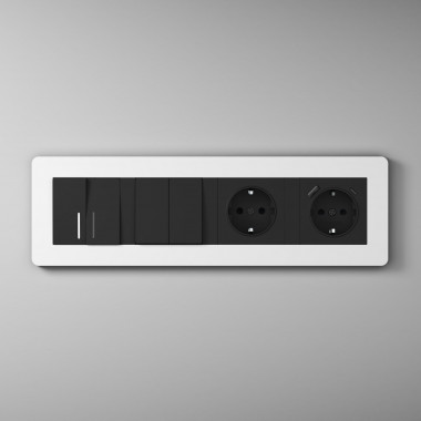 Розетка с заземлением (черный матовый) W1171008 &mdash; Multielectrika