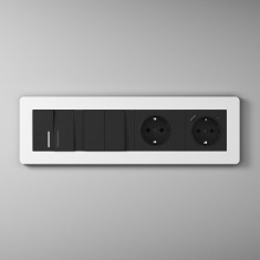 Розетка с заземлением (черный матовый) W1171008 &mdash; Multielectrika