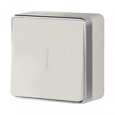 Выключатель одноклавишный с подсветкой Gallant слоновая кость W5010103 &mdash; Multielectrika