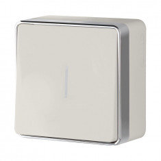 Выключатель одноклавишный с подсветкой Gallant слоновая кость W5010103 &mdash; Multielectrika