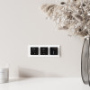 Розетка с заземлением, шторками и USB тип A+C (черный акрил) W1171748 фото 2 &mdash; Multielectrika