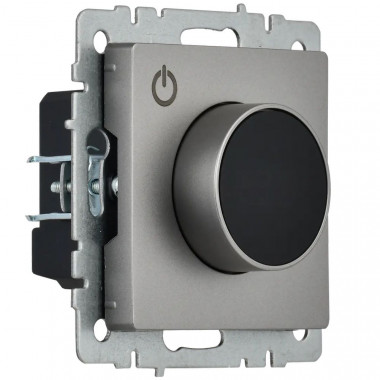 Термостат электронный с индикацией IEK BRITE ТС10-1-БрС сталь — Multielectrika