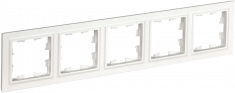 Рамка на 5 поста IEK Brite РУ-5-БрБ белая &mdash; Multielectrika