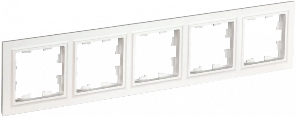 Рамка на 5 поста IEK Brite РУ-5-БрБ белая фото 1 — Multielectrika