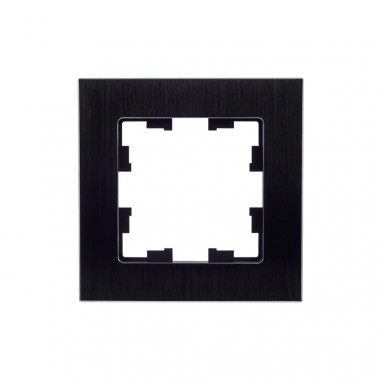 Рамка на 1 пост IEK Brite РУ-1-1-БрЧ металл черный — Multielectrika