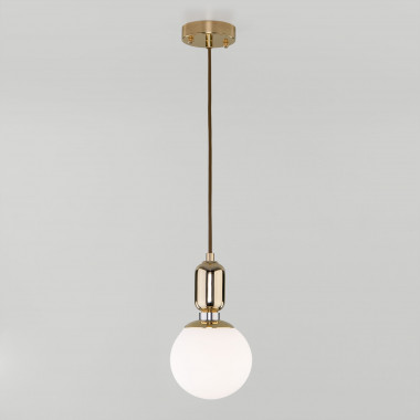 Подвесной светильник со стеклянным плафоном 50151/1 золото — Multielectrika