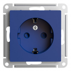 Розетка силовая Systeme Electric AtlasDesign со шторками, 16А, аквамарин &mdash; Multielectrika