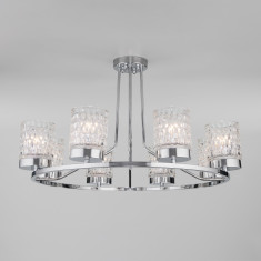 Потолочная люстра со стеклянными плафонами 60127/8 хром &mdash; Multielectrika