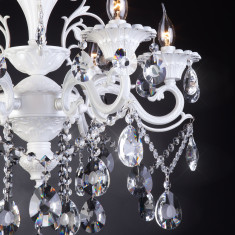 Подвесная люстра с хрусталем 294/6 белый &mdash; Multielectrika