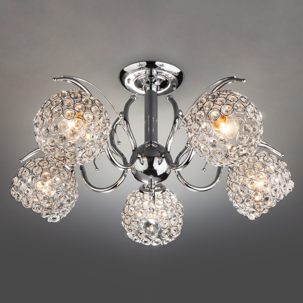 Потолочная люстра 7777/5 хром фото 1 &mdash; Multielectrika