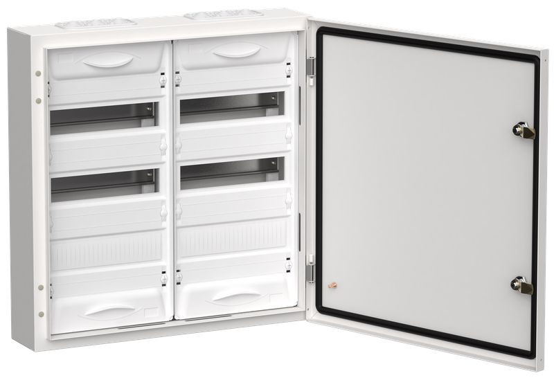 Корпус металлический IEK TITAN 5 ЩРн-72 (2х36) 585х570х140мм IP54 белый (одна дверь) фото 1 — Multielectrika